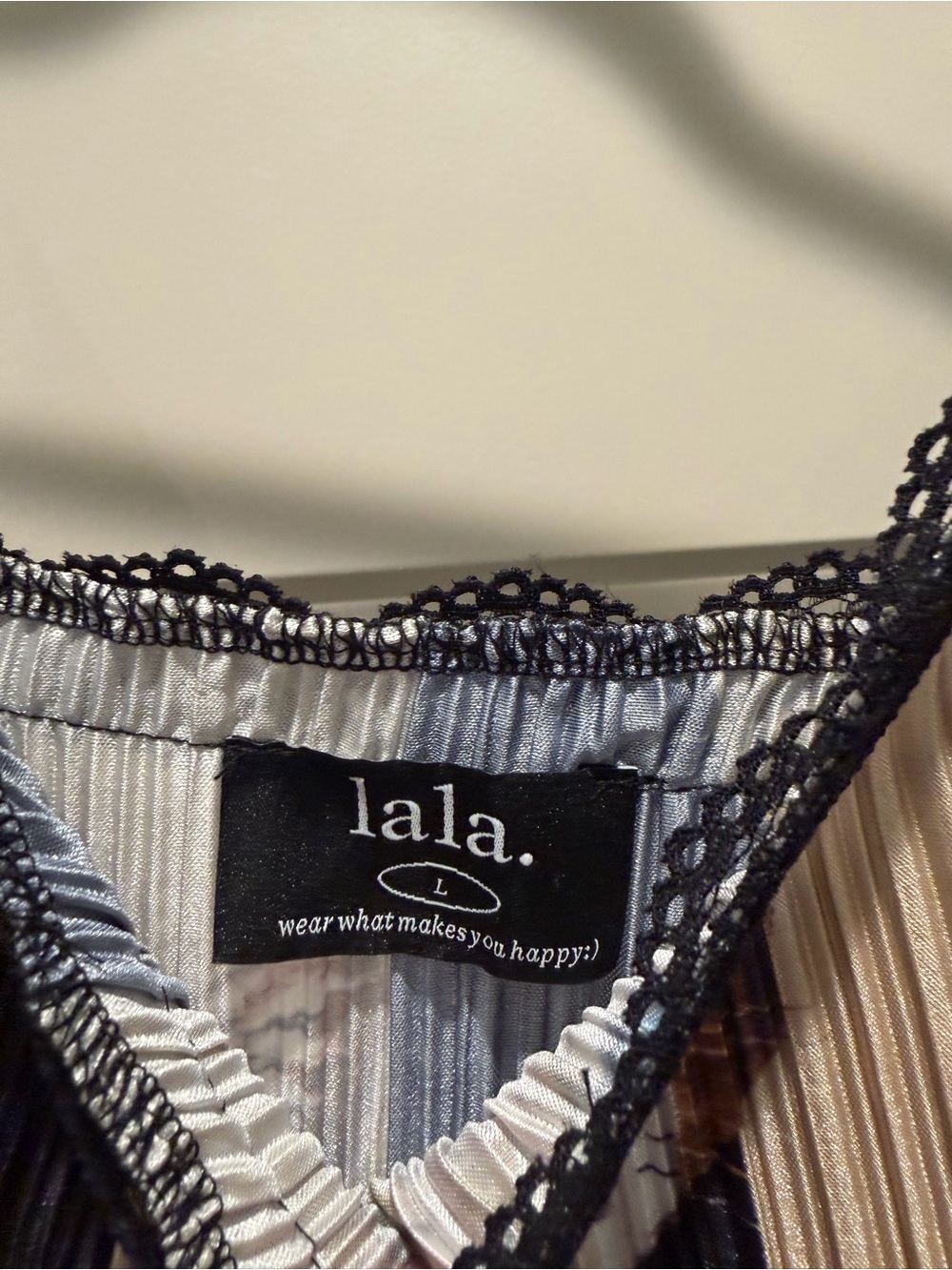 Dressed in LALA Money Honey Plissé Midi Slipdress in Pretty Kitty - Picture 6 of 7